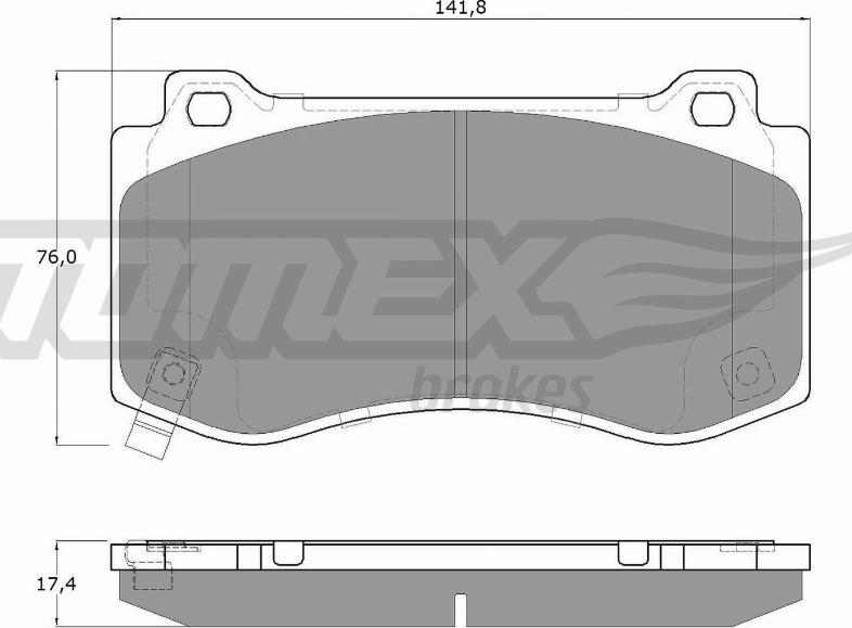 TOMEX brakes TX 19-95 - Тормозные колодки, дисковые, комплект parts5.com