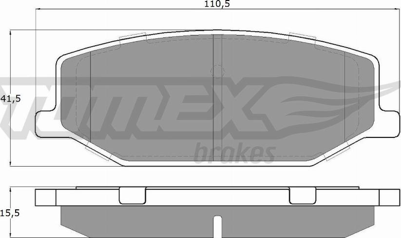 TOMEX brakes TX 19-36 - Тормозные колодки, дисковые, комплект parts5.com