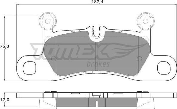 TOMEX brakes TX 19-26 - Тормозные колодки, дисковые, комплект parts5.com