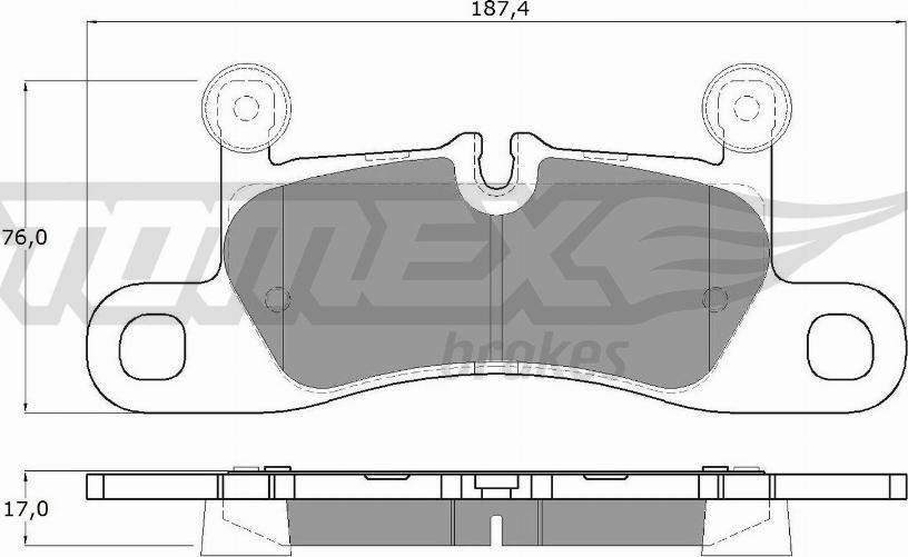 TOMEX brakes TX 19-26 - Тормозные колодки, дисковые, комплект parts5.com