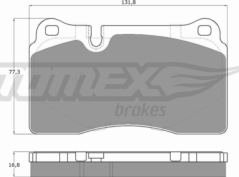 TOMEX brakes TX 14-73 - Тормозные колодки, дисковые, комплект parts5.com