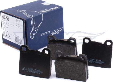 TOMEX brakes TX 15-06 - Тормозные колодки, дисковые, комплект parts5.com