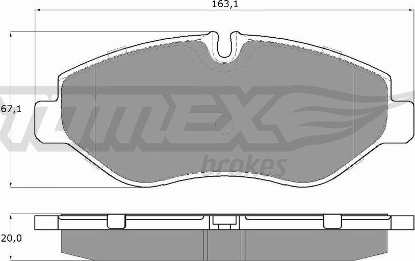 TOMEX brakes TX 15-86 - Тормозные колодки, дисковые, комплект parts5.com