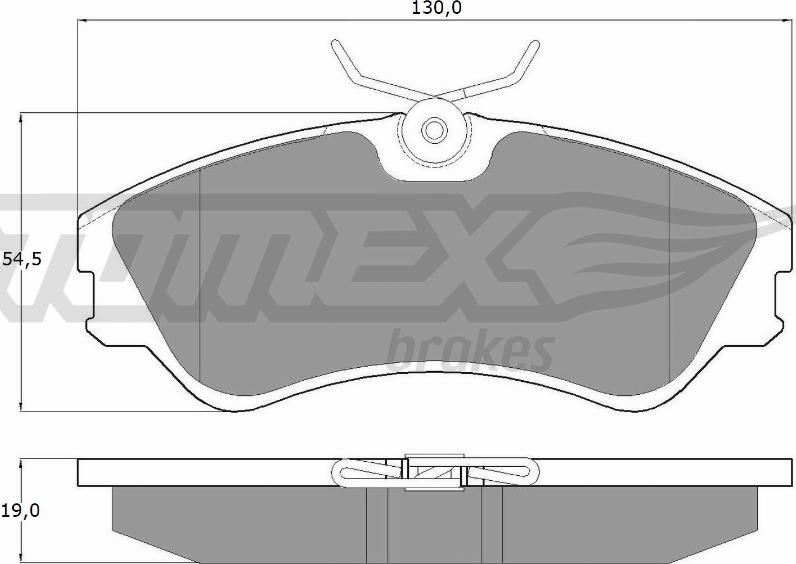 TOMEX brakes TX 10-65 - Тормозные колодки, дисковые, комплект parts5.com