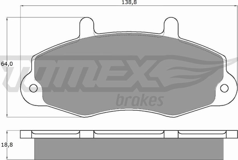 TOMEX brakes TX 10-66 - Тормозные колодки, дисковые, комплект parts5.com