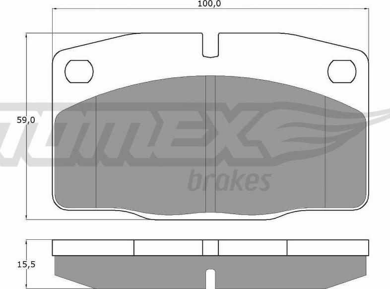 TOMEX brakes TX 10-13 - Тормозные колодки, дисковые, комплект parts5.com