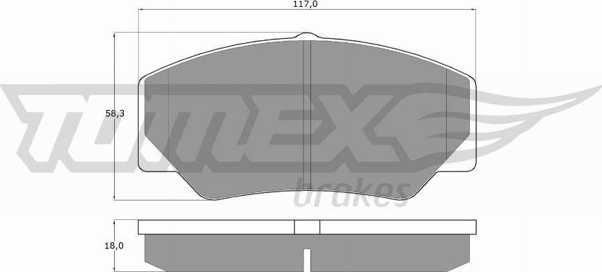 TOMEX brakes TX 10-30 - Тормозные колодки, дисковые, комплект parts5.com