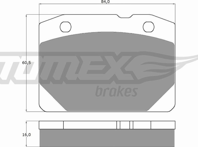 TOMEX brakes TX 10-31 - Тормозные колодки, дисковые, комплект parts5.com