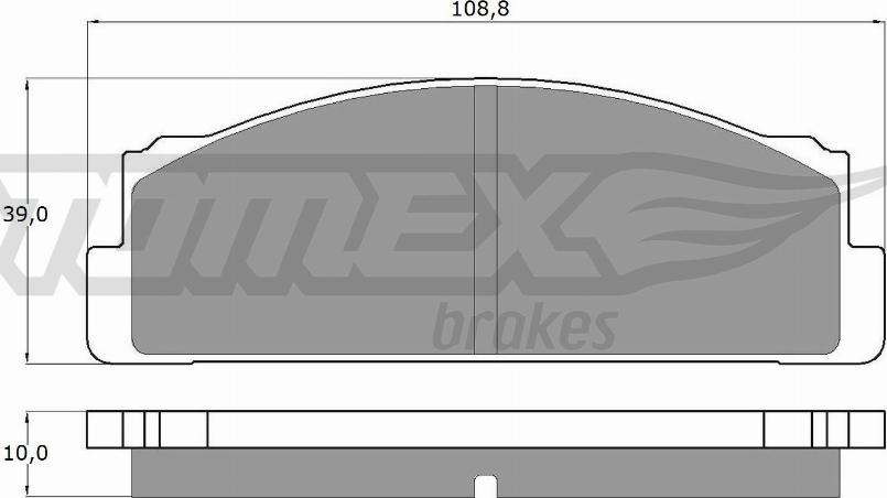 TOMEX brakes TX 10-24 - Тормозные колодки, дисковые, комплект parts5.com