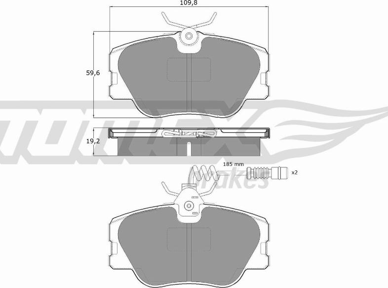 TOMEX brakes TX 10-211 - Тормозные колодки, дисковые, комплект parts5.com