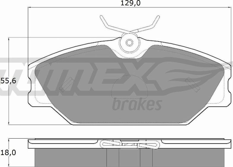 TOMEX brakes TX 10-761 - Тормозные колодки, дисковые, комплект parts5.com