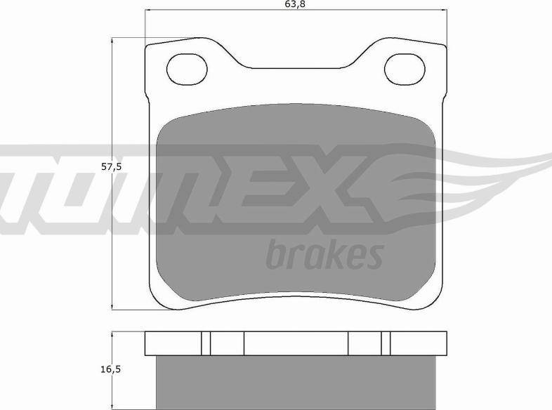 TOMEX brakes TX 11-94 - Тормозные колодки, дисковые, комплект parts5.com