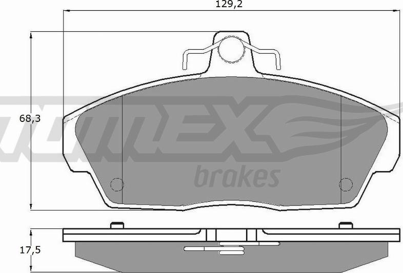 TOMEX brakes TX 11-511 - Тормозные колодки, дисковые, комплект parts5.com