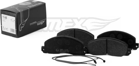 TOMEX brakes TX 11-65 - Brake Pad Set, disc brake parts5.com