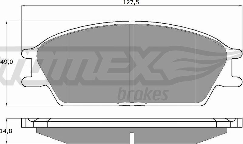 TOMEX brakes TX 11-06 - Тормозные колодки, дисковые, комплект parts5.com