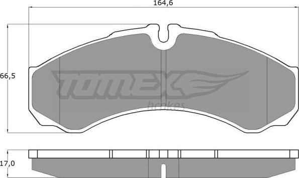 TOMEX brakes TX 11-11 - Тормозные колодки, дисковые, комплект parts5.com