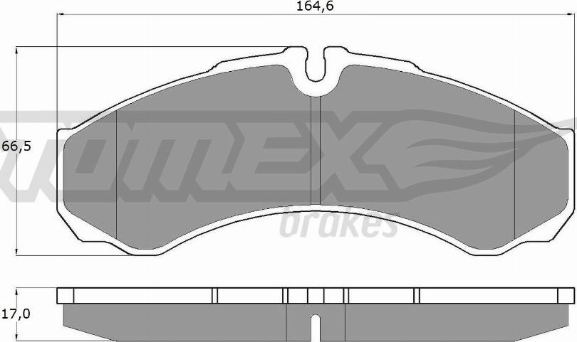 TOMEX brakes TX 11-11 - Тормозные колодки, дисковые, комплект parts5.com