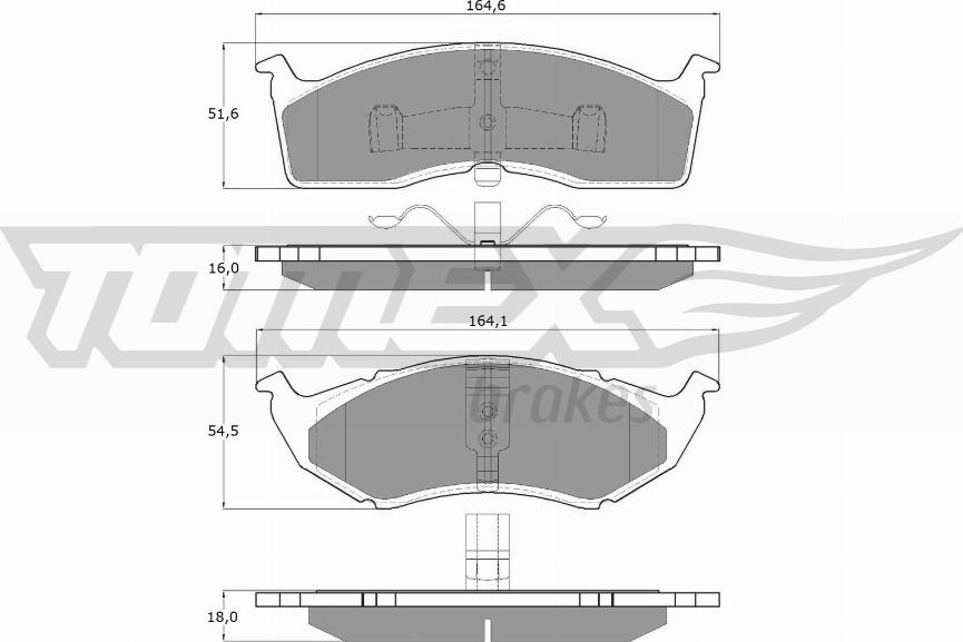 TOMEX brakes TX 11-81 - Тормозные колодки, дисковые, комплект parts5.com