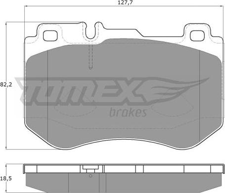 TOMEX brakes TX 18-51 - Тормозные колодки, дисковые, комплект parts5.com