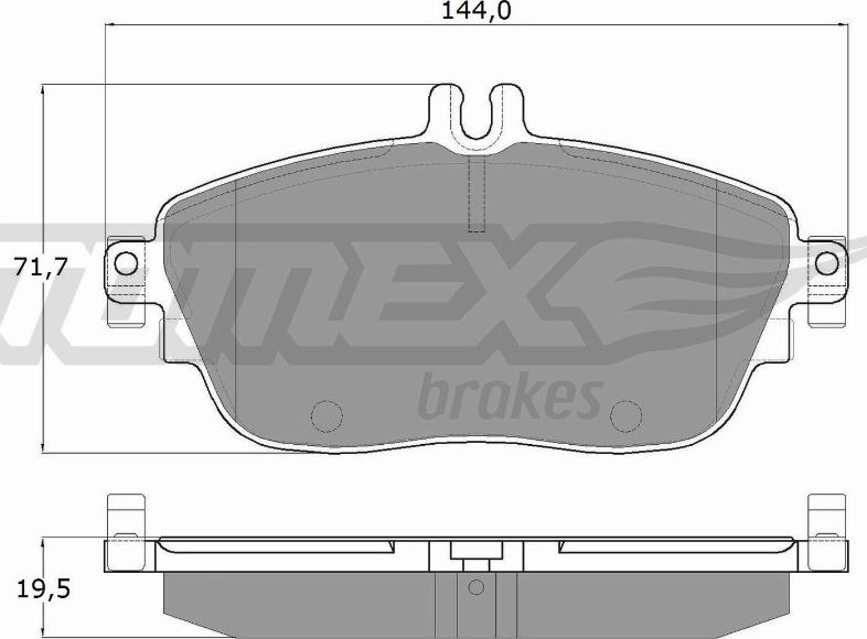 TOMEX brakes TX 18-06 - Тормозные колодки, дисковые, комплект parts5.com