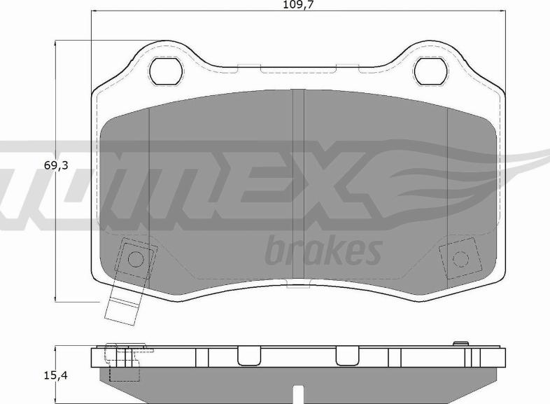 TOMEX brakes TX 18-81 - Тормозные колодки, дисковые, комплект parts5.com