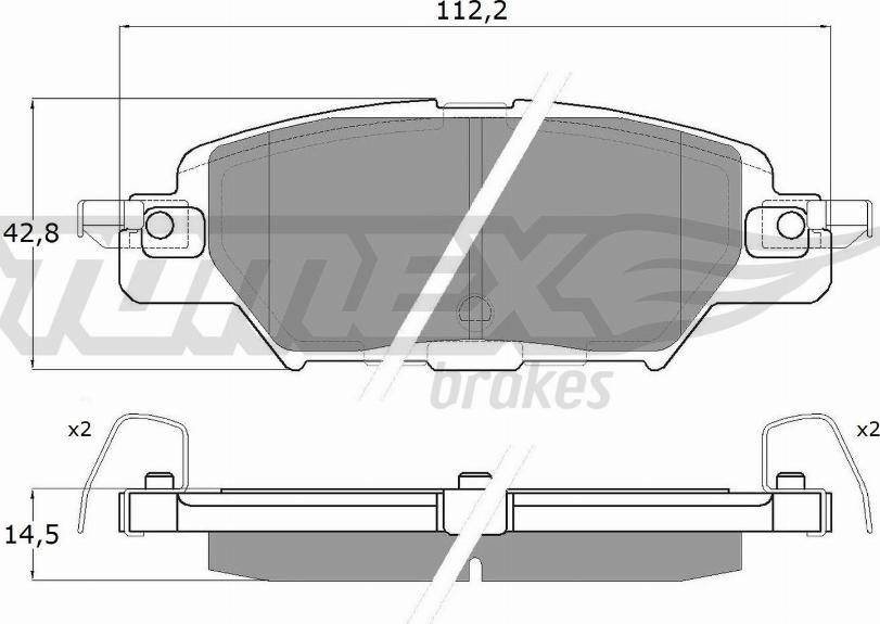 TOMEX brakes TX 18-31 - Тормозные колодки, дисковые, комплект parts5.com