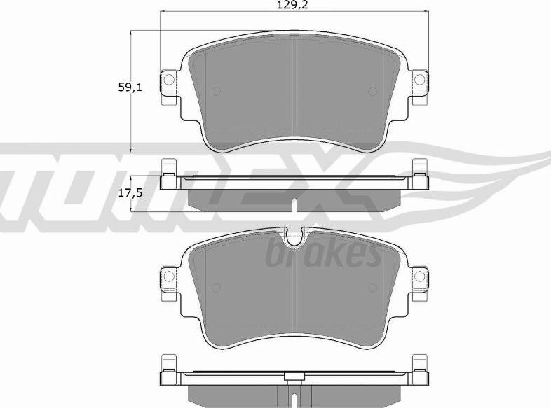 TOMEX brakes TX 18-23 - Тормозные колодки, дисковые, комплект parts5.com