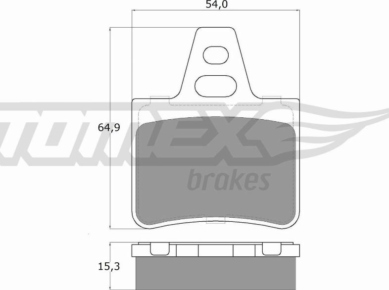 TOMEX brakes TX 12-06 - Тормозные колодки, дисковые, комплект parts5.com