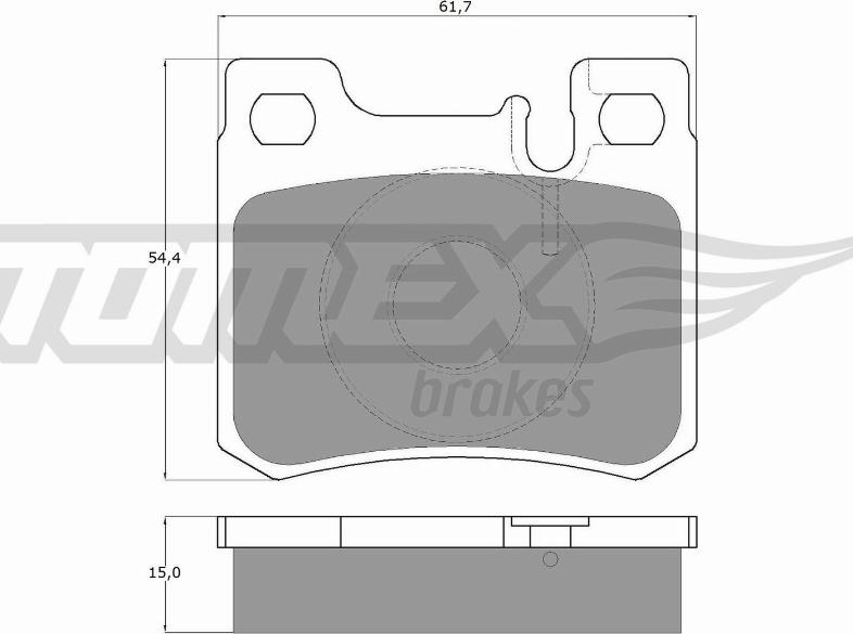 TOMEX brakes TX 12-30 - Тормозные колодки, дисковые, комплект parts5.com