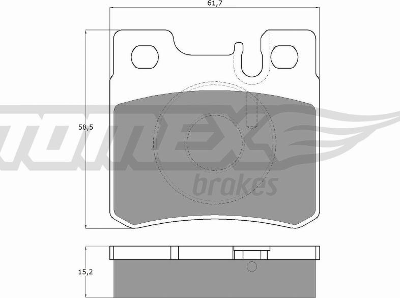 TOMEX brakes TX 12-33 - Тормозные колодки, дисковые, комплект parts5.com