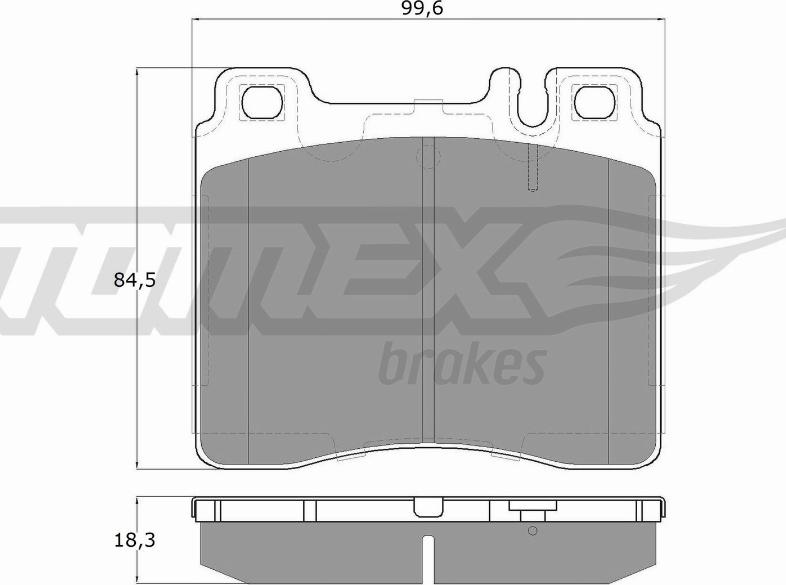 TOMEX brakes TX 12-74 - Тормозные колодки, дисковые, комплект parts5.com