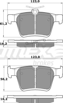 TOMEX brakes TX 17-05 - Тормозные колодки, дисковые, комплект parts5.com