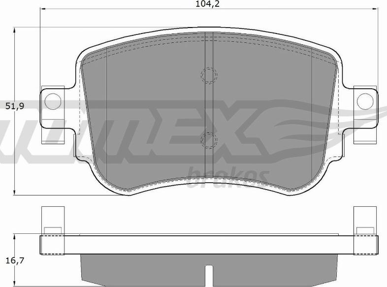 TOMEX brakes TX 17-32 - Тормозные колодки, дисковые, комплект parts5.com