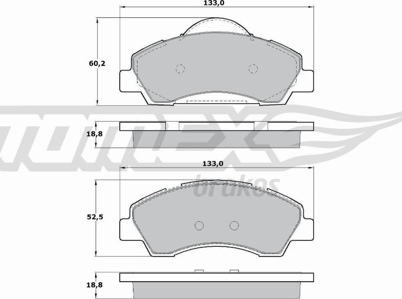 TOMEX brakes TX 17-28 - Тормозные колодки, дисковые, комплект parts5.com