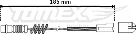 TOMEX brakes TX 30-54 - Сигнализатор, износ тормозных колодок parts5.com