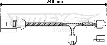 TOMEX brakes TX 30-52 - Сигнализатор, износ тормозных колодок parts5.com