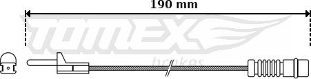 TOMEX brakes TX 30-09 - Сигнализатор, износ тормозных колодок parts5.com