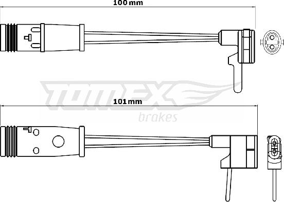 TOMEX brakes TX 30-82 - Сигнализатор, износ тормозных колодок parts5.com