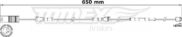 TOMEX brakes TX 31-15 - Сигнализатор, износ тормозных колодок parts5.com