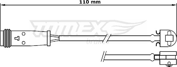 TOMEX brakes TX 31-17 - Сигнализатор, износ тормозных колодок parts5.com