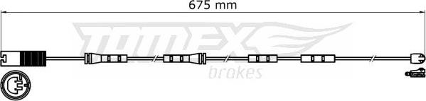 TOMEX brakes TX 31-36 - Сигнализатор, износ тормозных колодок parts5.com