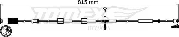 TOMEX brakes TX 31-37 - Сигнализатор, износ тормозных колодок parts5.com