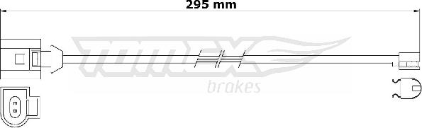 TOMEX brakes TX 31-24 - Сигнализатор, износ тормозных колодок parts5.com