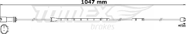 TOMEX brakes TX 31-21 - Сигнализатор, износ тормозных колодок parts5.com