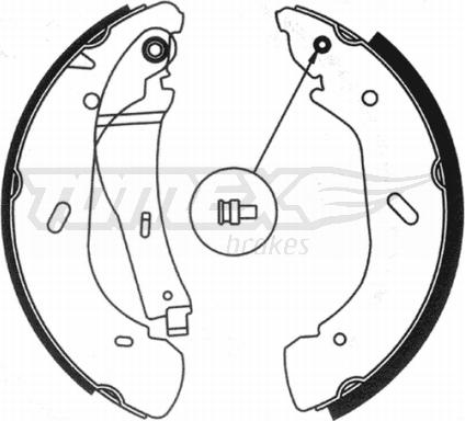 TOMEX brakes TX 20-95 - Комплект тормозных колодок, барабанные parts5.com