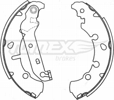 TOMEX brakes TX 20-93 - Комплект тормозных колодок, барабанные parts5.com