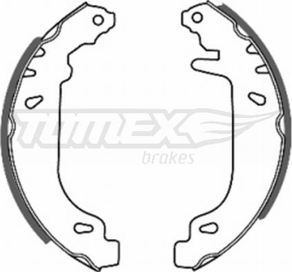 TOMEX brakes TX 20-41 - Комплект тормозных колодок, барабанные parts5.com