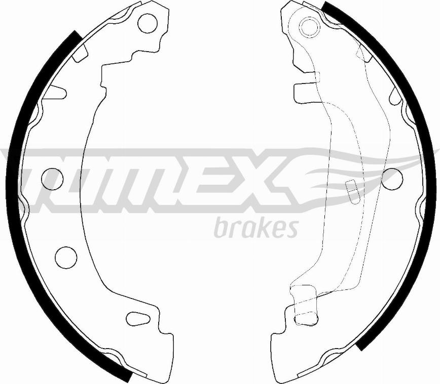 TOMEX brakes TX 20-43 - Комплект тормозных колодок, барабанные parts5.com