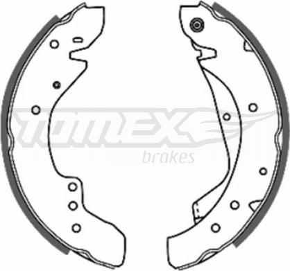 TOMEX brakes TX 20-59 - Комплект тормозных колодок, барабанные parts5.com