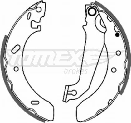 TOMEX brakes TX 20-54 - Комплект тормозных колодок, барабанные parts5.com